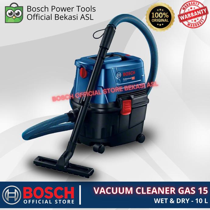 Jual BOSCH VACUUM CLEANER GAS 15 WET & DRY 10 L PN.06019E50K0