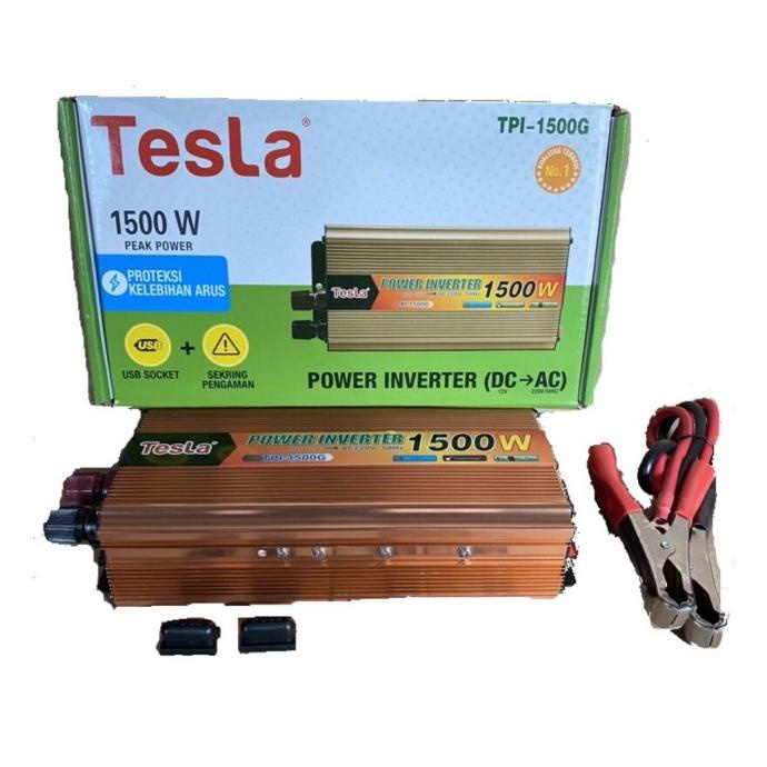 Jual Power Inverter Tesla DC to AC 1500 Watt Shopee Indonesia