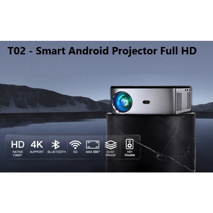 Jual T02 - Smart Android FHD 1080P Projector - Proyektor 700 ANSI ...