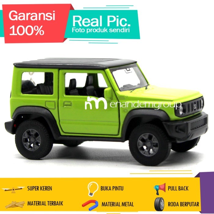 Jual MUST HAVE!! DIECAST MINIATUR MAINAN MOBIL SUZUKI JIMNY METAL BESI
