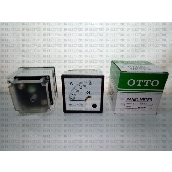 Jual OTTO PANEL METER / AMPER AMPERE METER SA-72 AC 100/5A 150/5A 200 ...