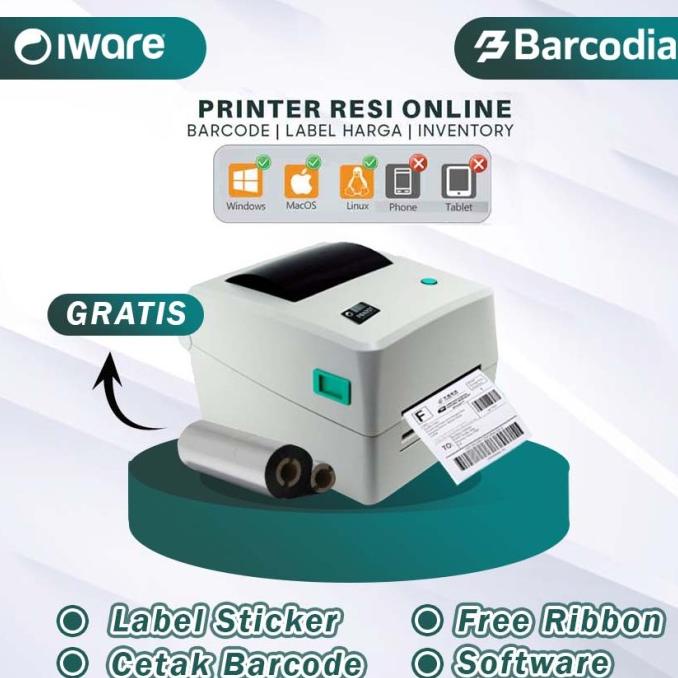Jual Zebra Gc420T/Gc420 Printer Barcode / Label Printer Iware Pb420T