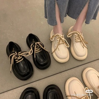 Jual Sepatu Ayah Buatan Tangan Cocok Warna Retro Gaya Ceruk untuk Wanita  2023 Sol Tebal Musim Gugur Tren Sepatu Kasual Fashion Populer Serbaguna
