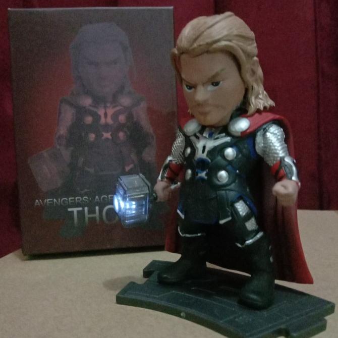 Jual Kidlogic Kid Nation Avengers Age of Ultron Figure Thor LED Mjolnir ...