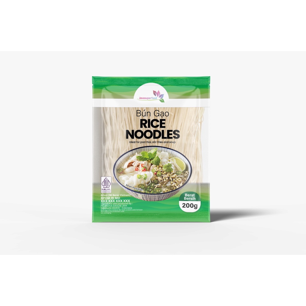 Jual Rice Noodle / Kwetiaw Mie Beras Vietnam / Pho Soup BUN GAO [HALAL ...