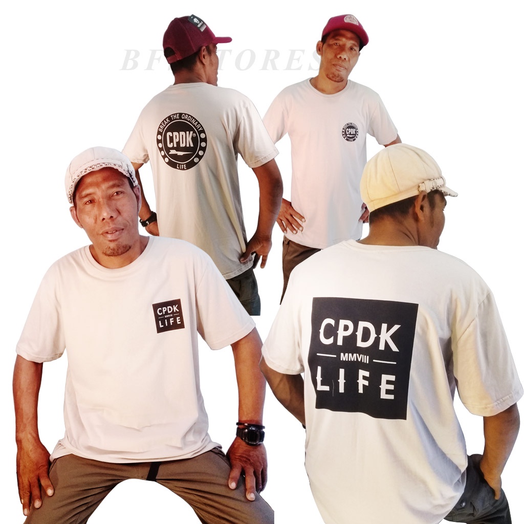 Jual Kaos Distro cpdk Logo Depan Belakang Warna Kalem Cream Kecoklatan ...
