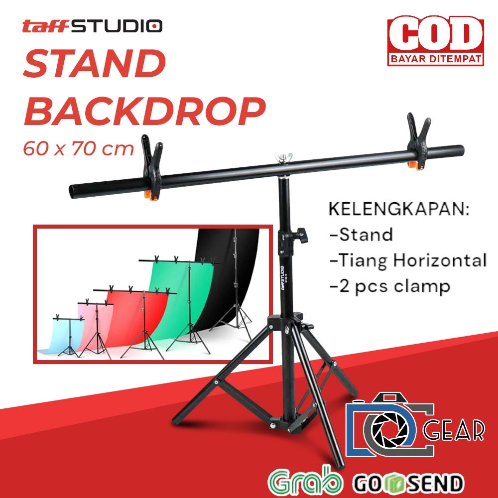 Jual Backdrop Stand Type T 1 stand 60x70, 70x200 | Shopee Indonesia