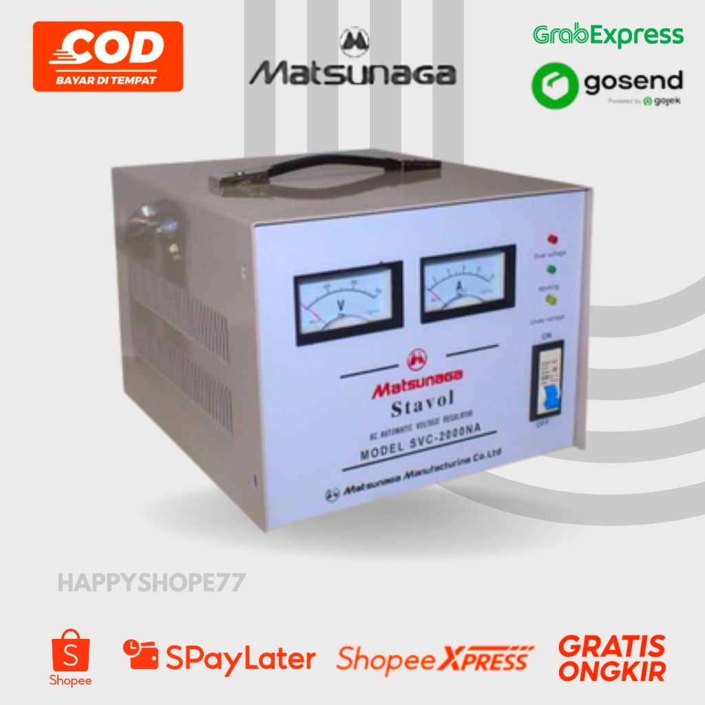 Jual Stabilizer Matsunaga Stavolt SVC 2000W SVC 2000VA MTS / 2000 Watt ...