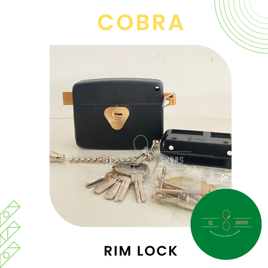 Jual Cobra Rim Lock Kunci Otomatis Pintu Gerbang Besi Computer Keys ...