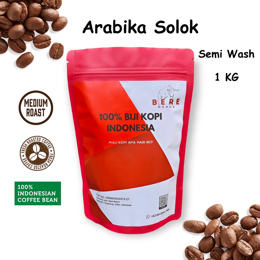 Jual Kopi Arabika Solok Padang Sumatera Barat Indonesia 1 KILO 1KG Biji