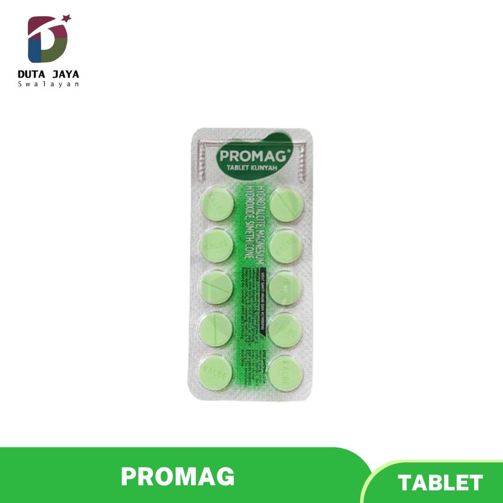 Jual Promag Tablet Kunyah Obat Mag 1 Blister Isi 10 Tablet | Shopee