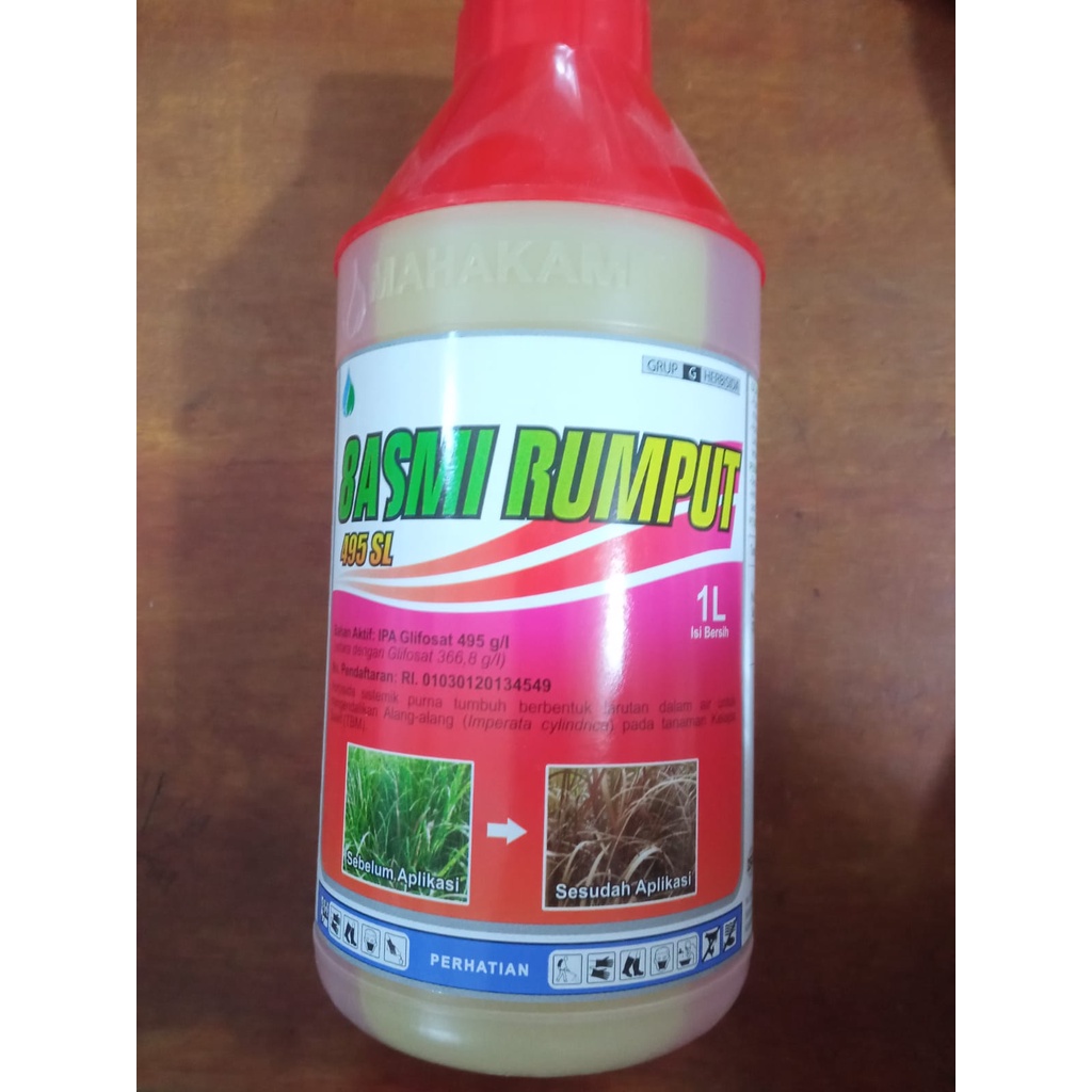 Jual BASMI RUMPUT 1L herbisida sistemik untuk semua rumput | Shopee ...
