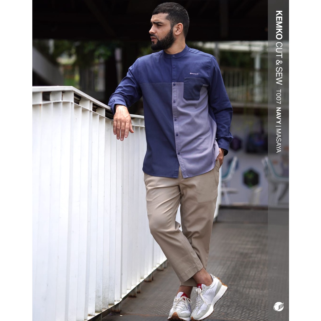 Jual SAMASE KEMKO CUT & SEW T007 Lengan Panjang Pakaian Muslim Pria ...