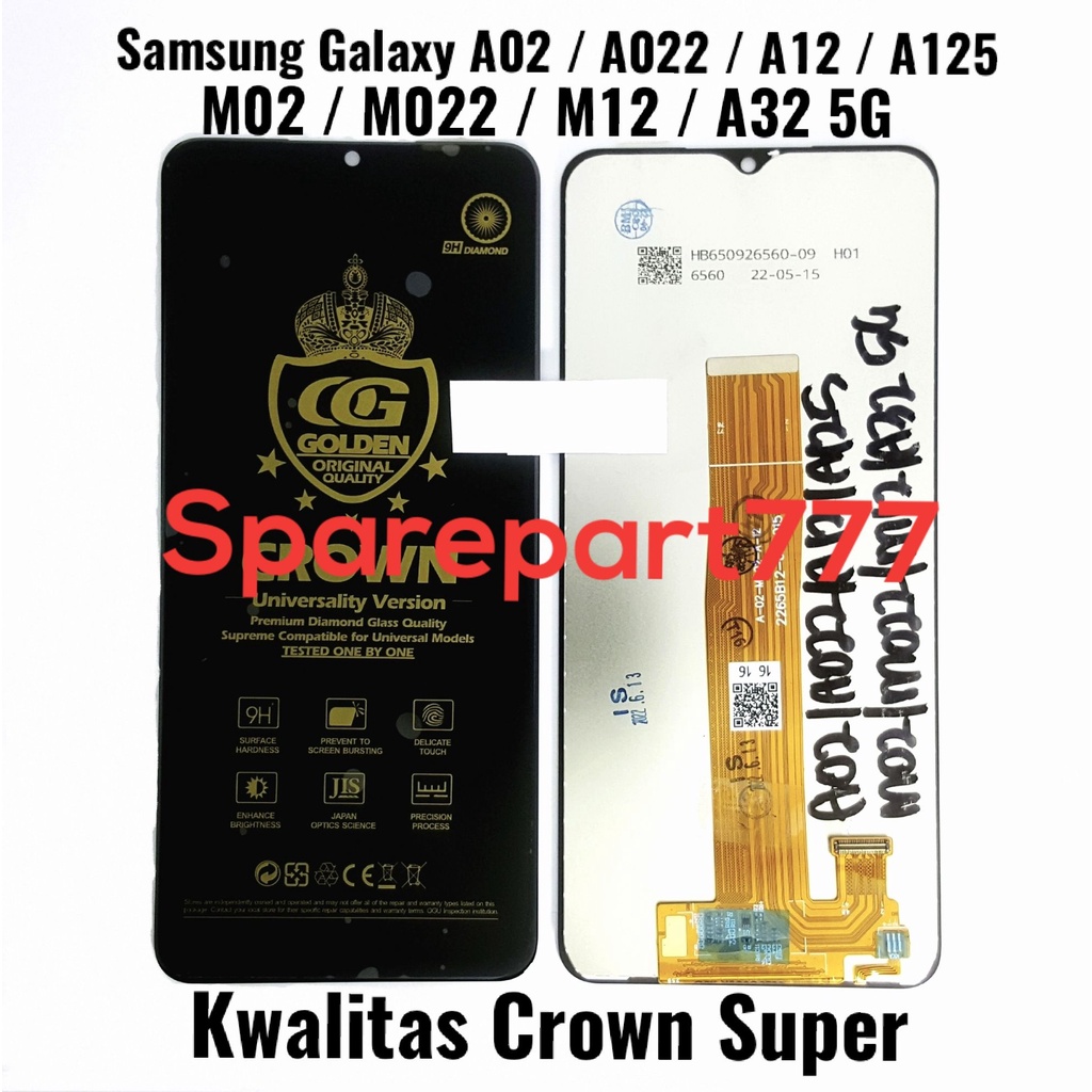 Jual Lcd Touchscreen Fullset Kwalitas Crown Super Samsung Galaxy A02