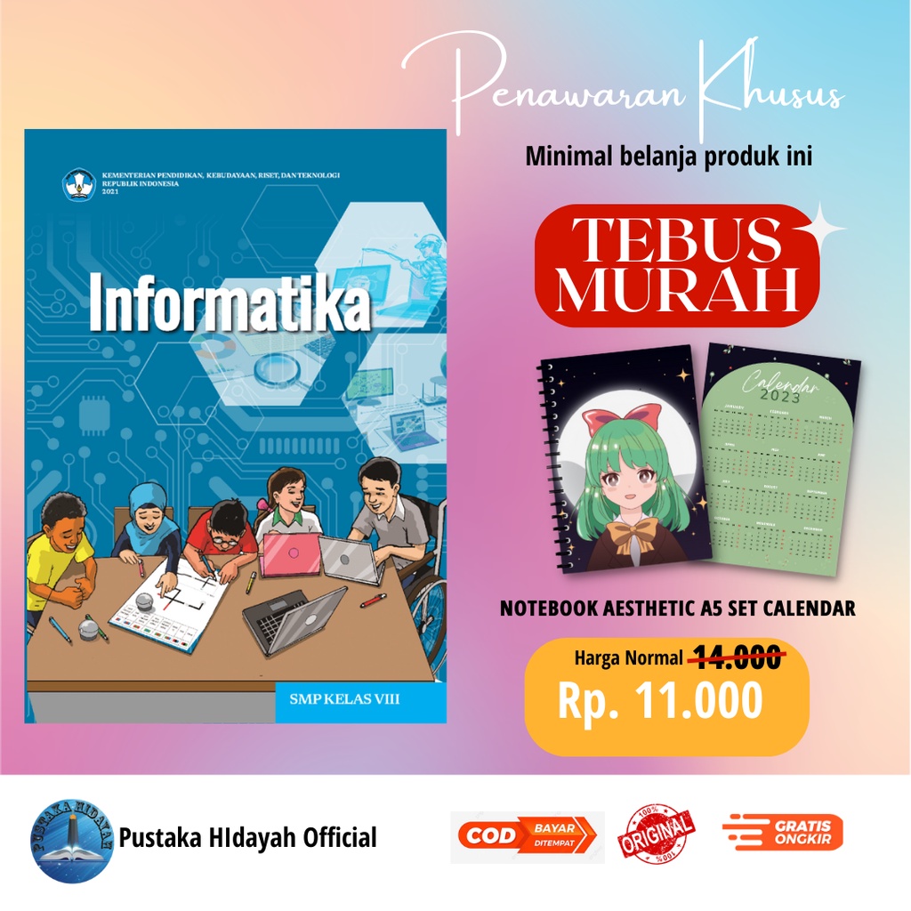 Jual Buku Siswa Informatika Kelas 8 Kurikulum Kemerdekaan Kemendikbud