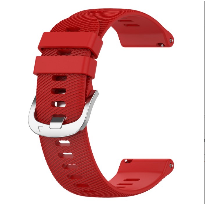 Strap Garmin Venu Vivo Forerunner 165 245 645 Approach S40 Rubber Tali Jam  watch Baru Black White Hitam Putih Biru Merah Orange