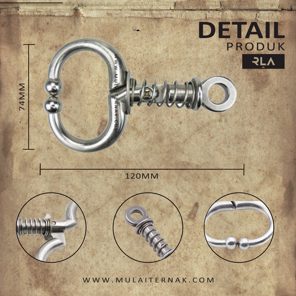 Jual Anting Hidung Sapi Tanpa Tindik - Nose Bull Ring - Kerbau - Keluh ...
