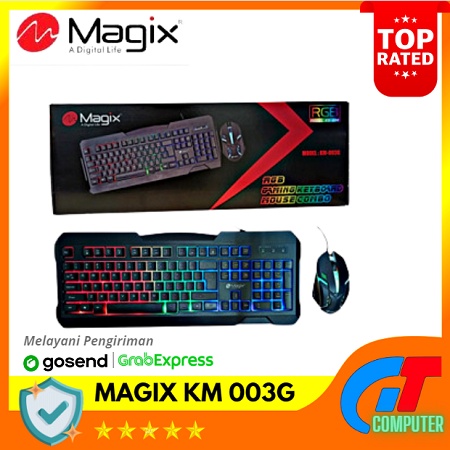 Jual Keyboard Mouse RGB Magix KM 003G | Shopee Indonesia