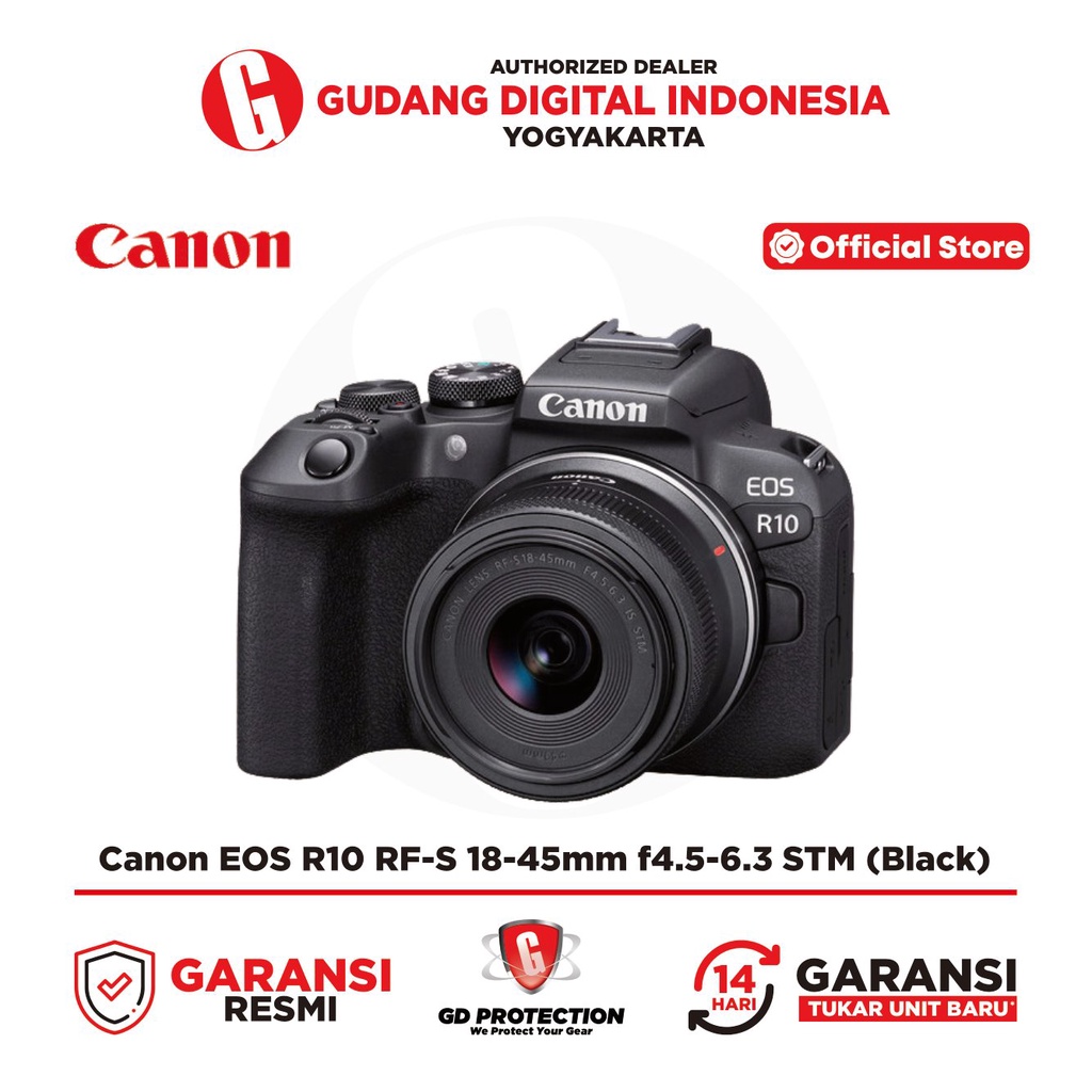 Jual CANON EOS R10 R 10 Mirrorless Camera Kit Lens 18-45mm | Shopee ...