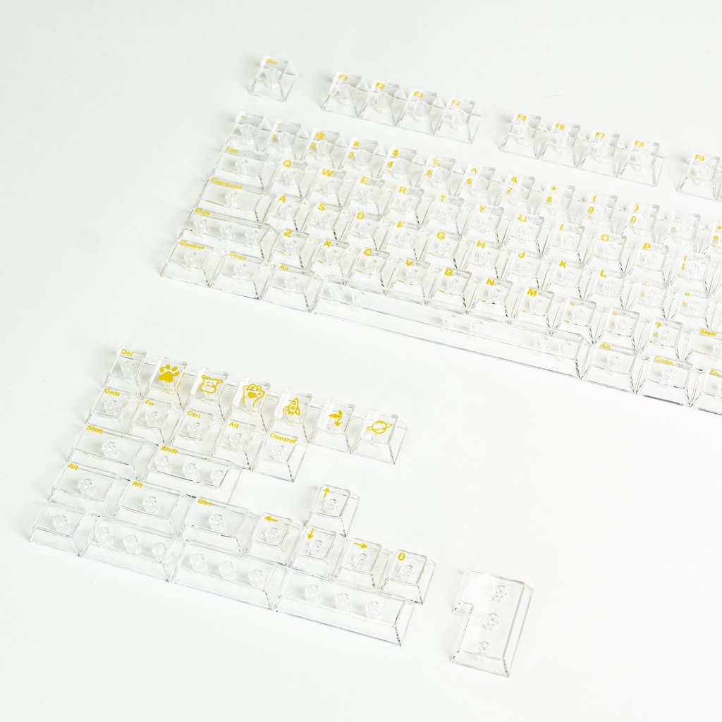 Jual ClearCaps V2 Dye Sub Polycarbonate Transparent Keycaps by Press ...