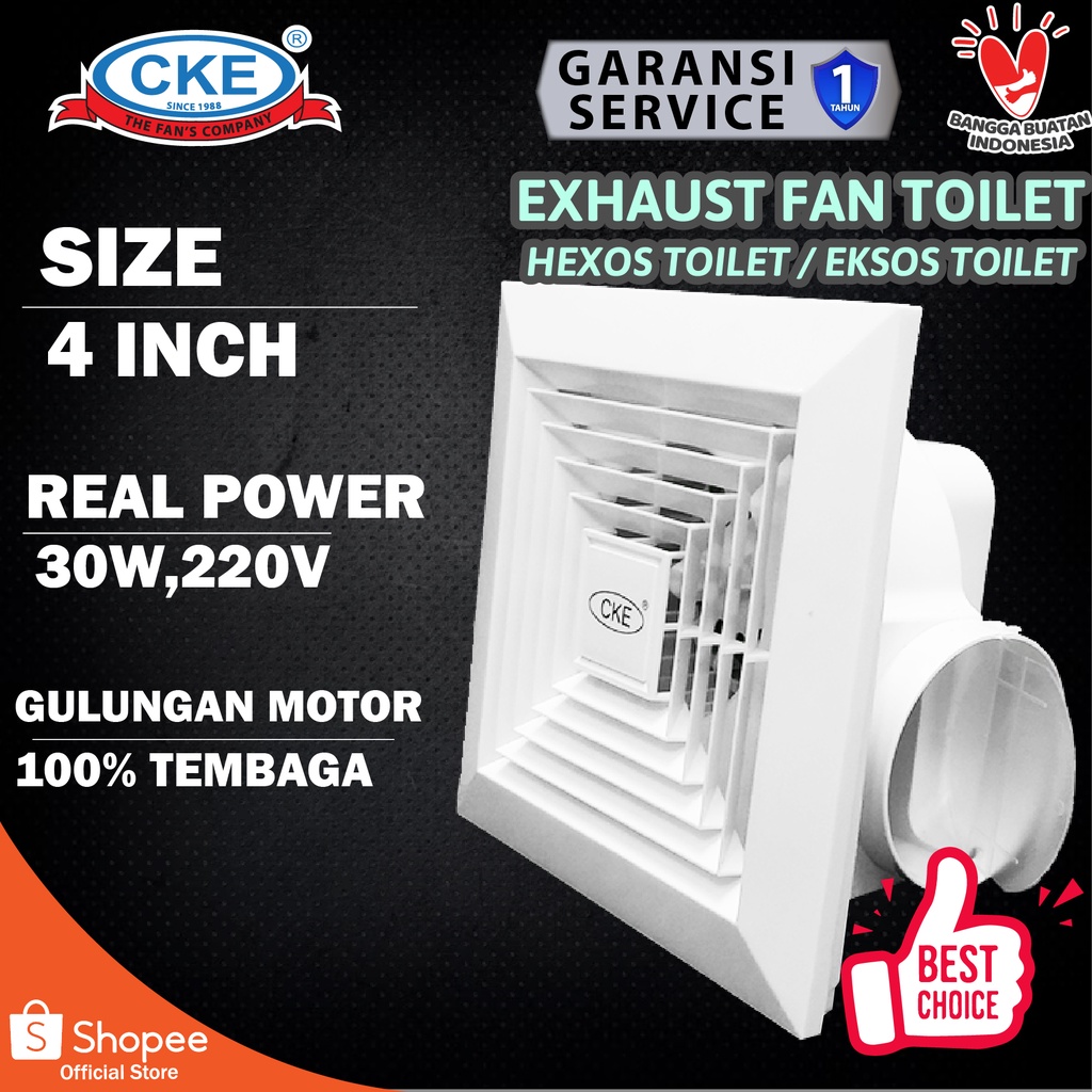 Jual EXHAUST FAN / KIPAS PLAFON/Exhaust Plafon 4 Inch Exhaust Ducting