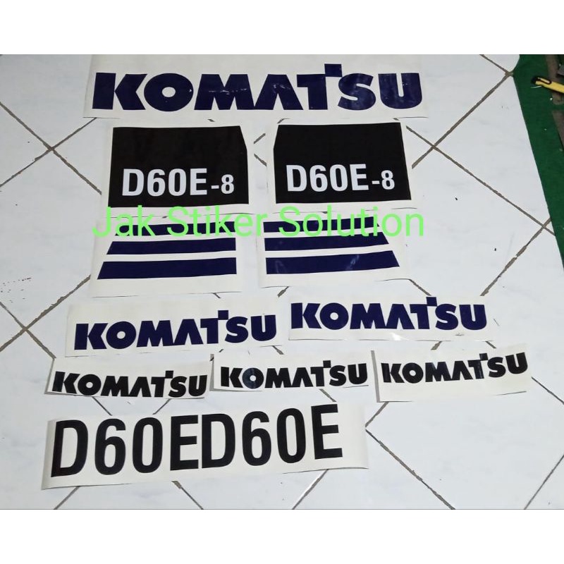 Jual Stiker Dozer Komatsu D60e 8 Sticker Alat Berat Shopee Indonesia 4321