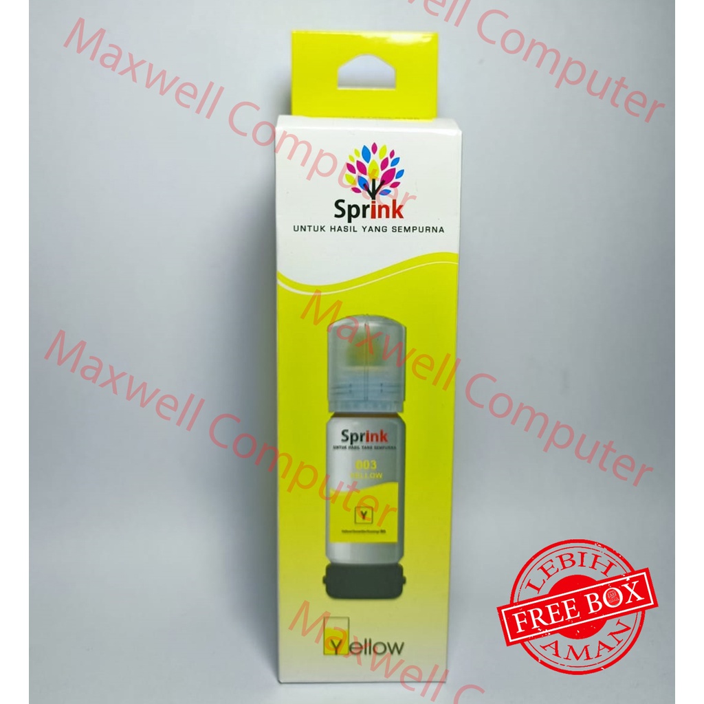 Jual Tinta Sprink for Epson 003 YELLOW / KUNING -L1210 L1250 L1256 ...
