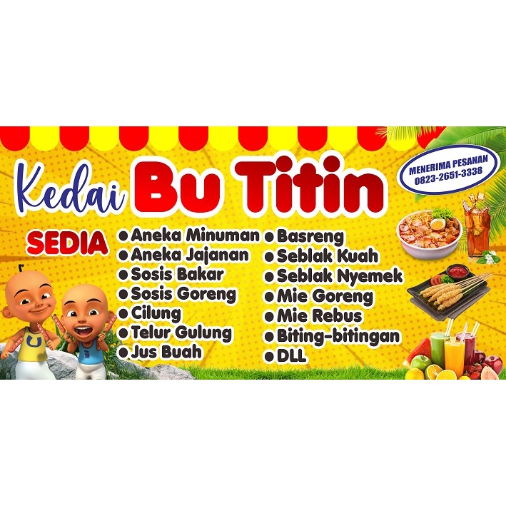 Jual Template Desain Banner Spanduk MMT Warung Kedai Makanan | Shopee ...