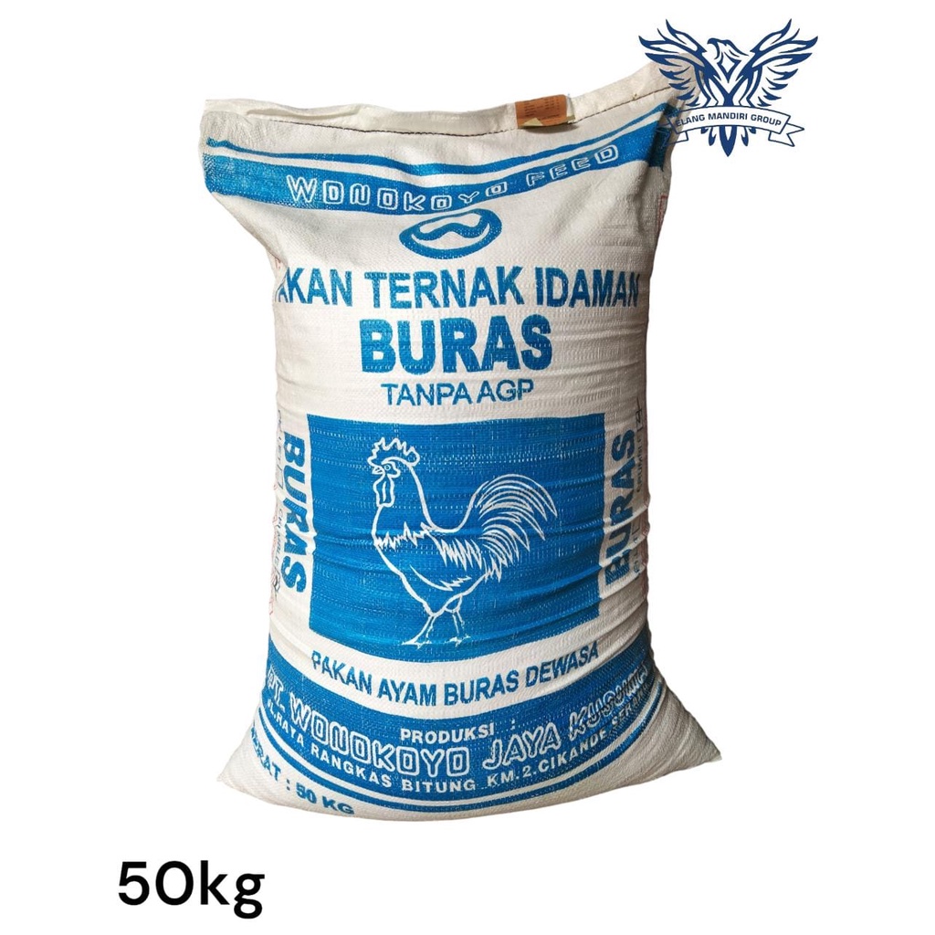 Jual Karungan Pakan Ayam BURAS 50kg Tanpa AGP Makanan Ayam Wonokoyo