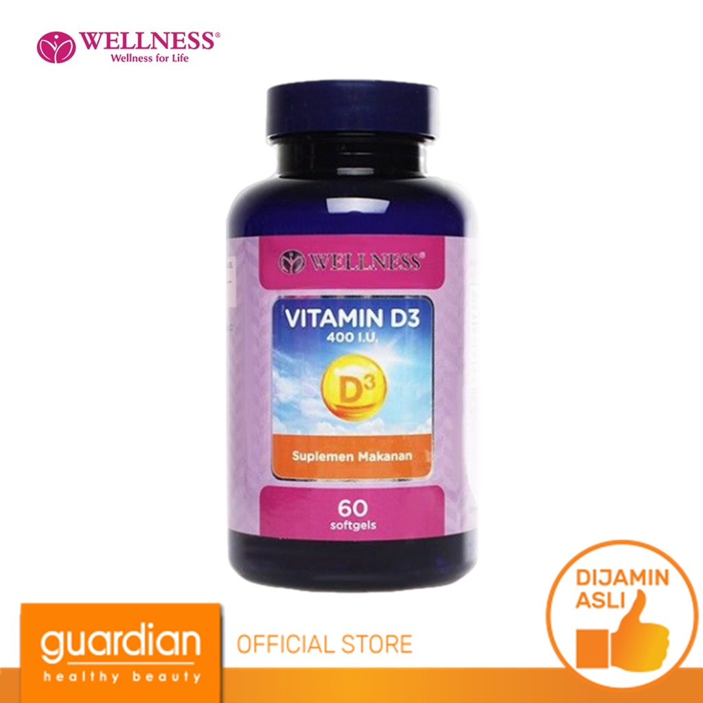 Jual Wellness Vitamin D3 400 Iu 60s Shopee Indonesia 8486