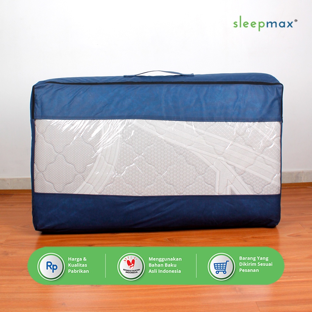 Jual Kasur Lipat Lantai Kain Spring Bed Sleepmax Shopee Indonesia