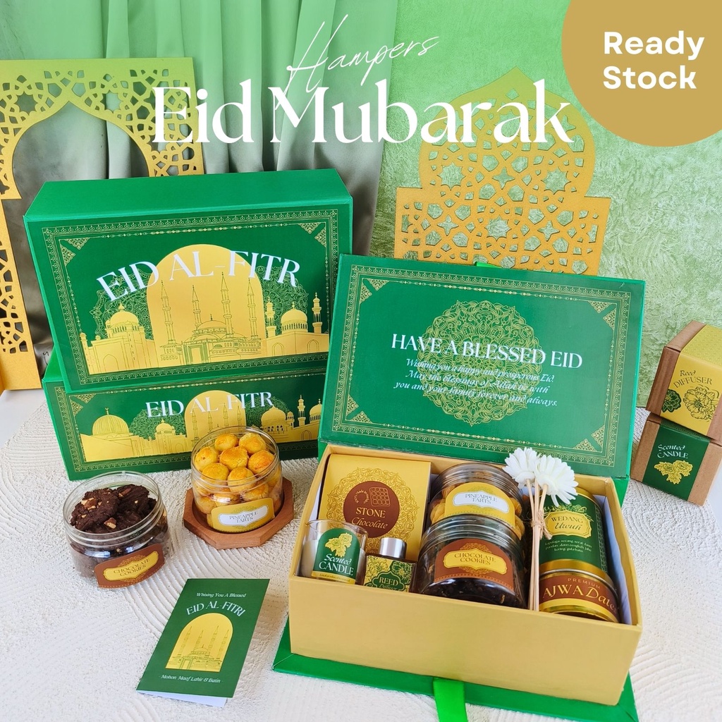 Jual Hampers Lebaran Idul Fitri Eid Mubarak Hardbox Premium | Hampers ...