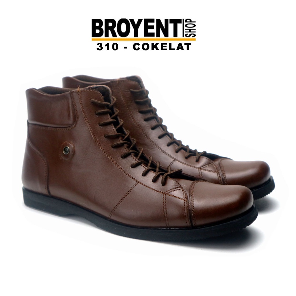 Jual Sepatu Boots Pria Kulit Sapi Asli 310 | Shopee Indonesia