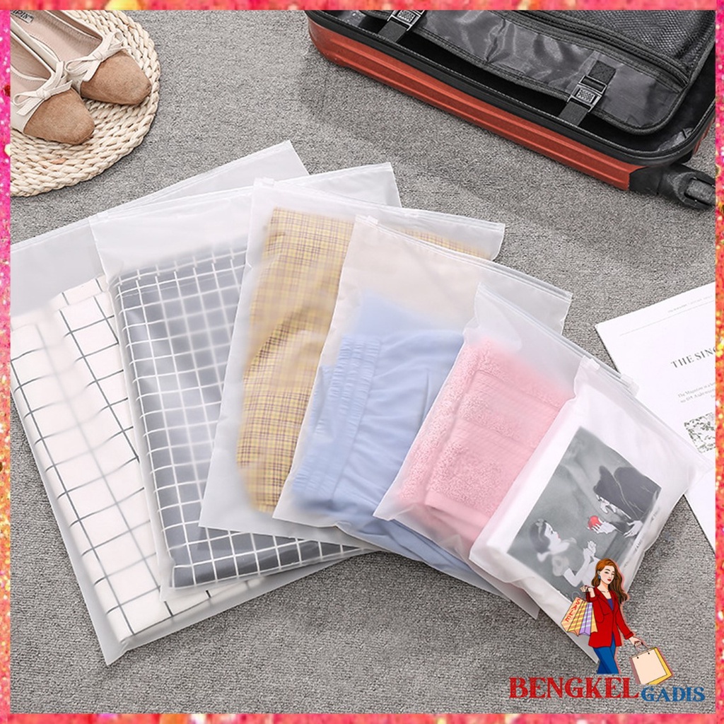Jual Ziplock Karakter Travel Pouch Serbaguna Polos Zipper Motif