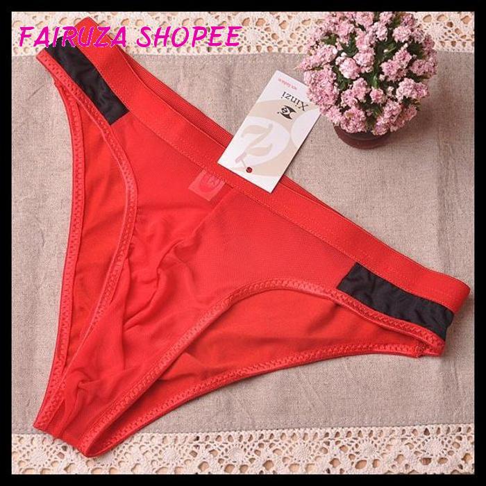 Jual CELANA PRIA GSTRING CELANA DALAM PRIA TRANSPARAN SEGITIGA BIKINI