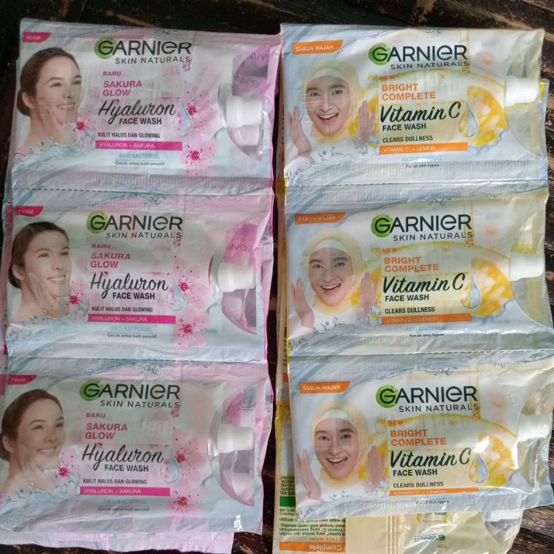 Jual Facial Wash Sachet Garnier Sabun Cuci Muka Sachet Shopee Indonesia