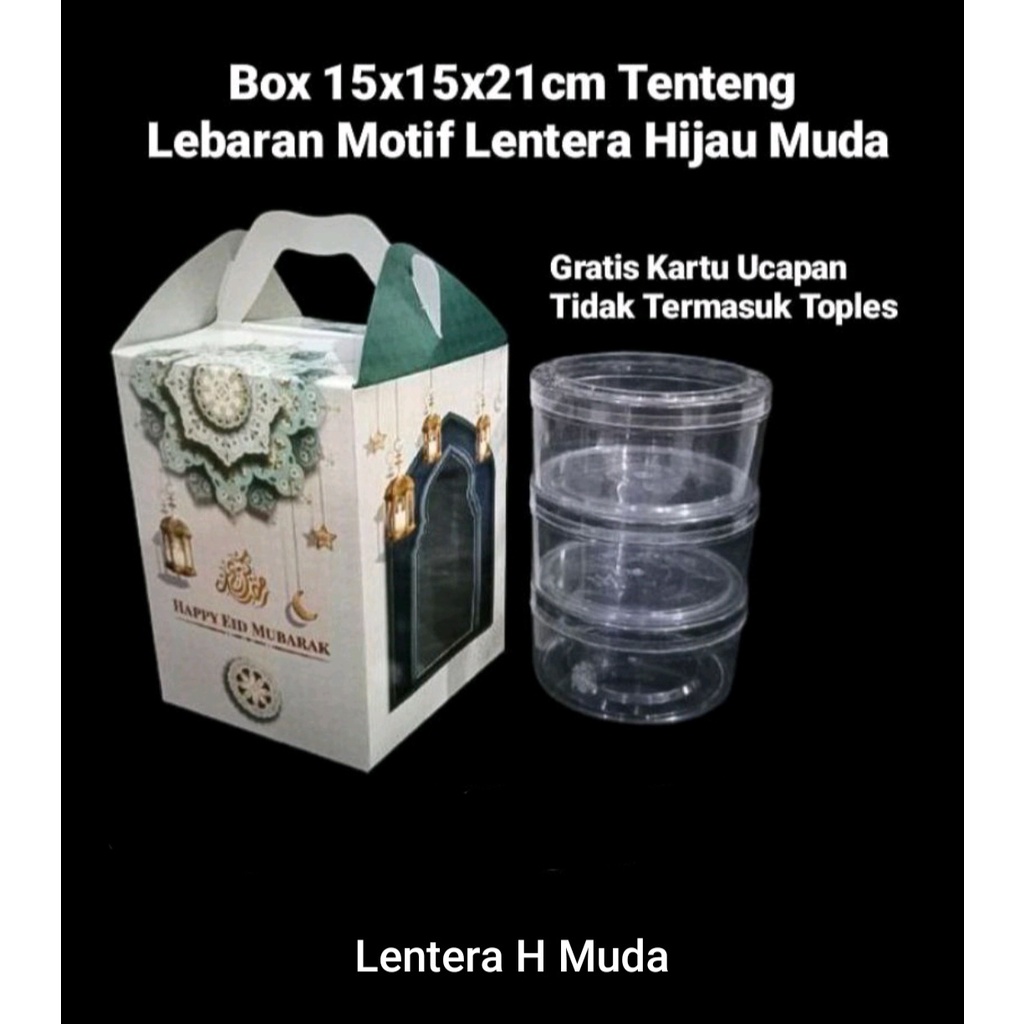 Jual Box Tenteng Muat 3 Toples 500gr - Kue Kering Hampers Lebaran ...