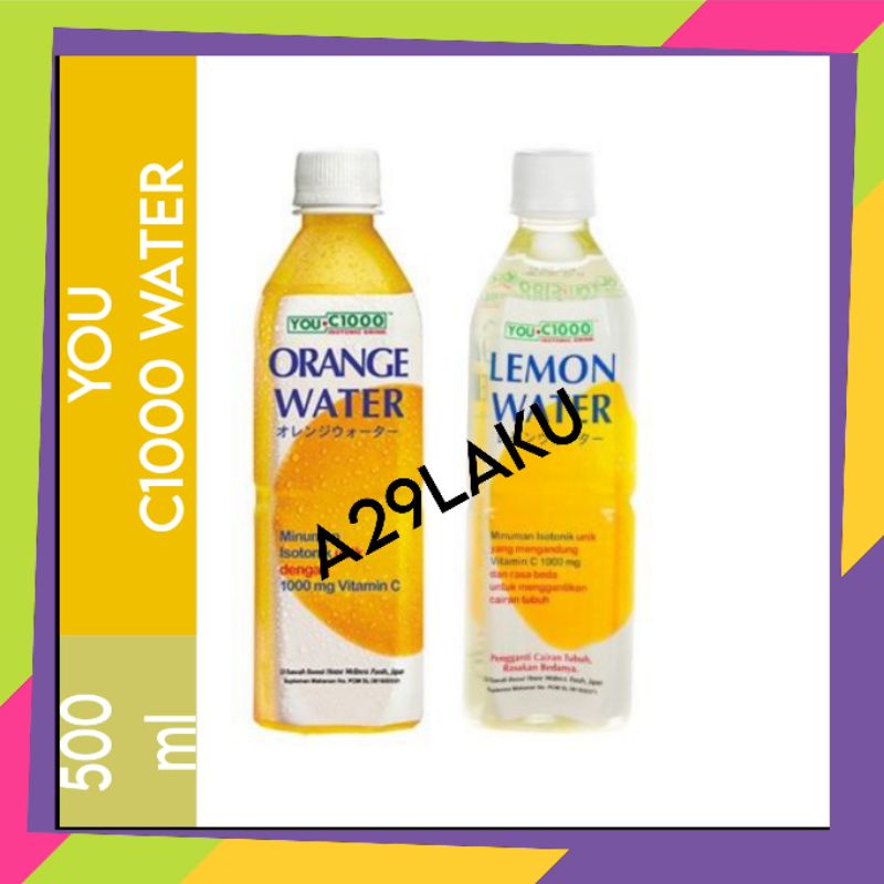 Jual You C1000 Vitamin Orange Lemon Botol 500 ml Shopee Indonesia