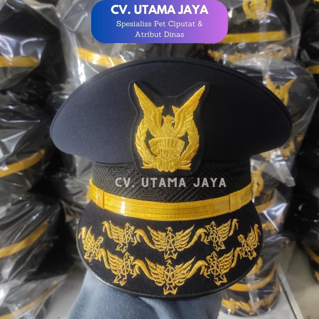 Jual Topi Pet PDU PATI TNI AU Perwira Tinggi Angkatan Udara PDU PDH ...