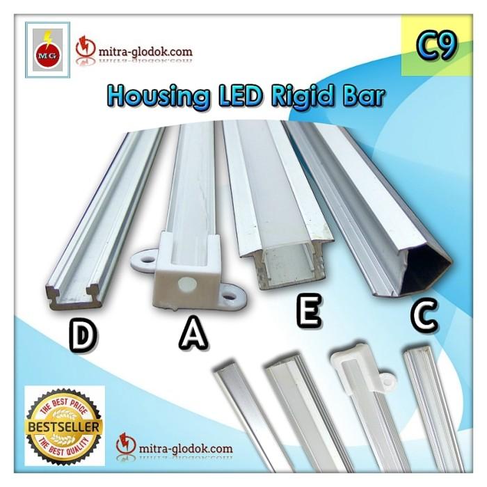 Jual HOUSING LED BAR / LED STRIP / RIGID BAR ALUMUNIUM + COVER - C09 ...
