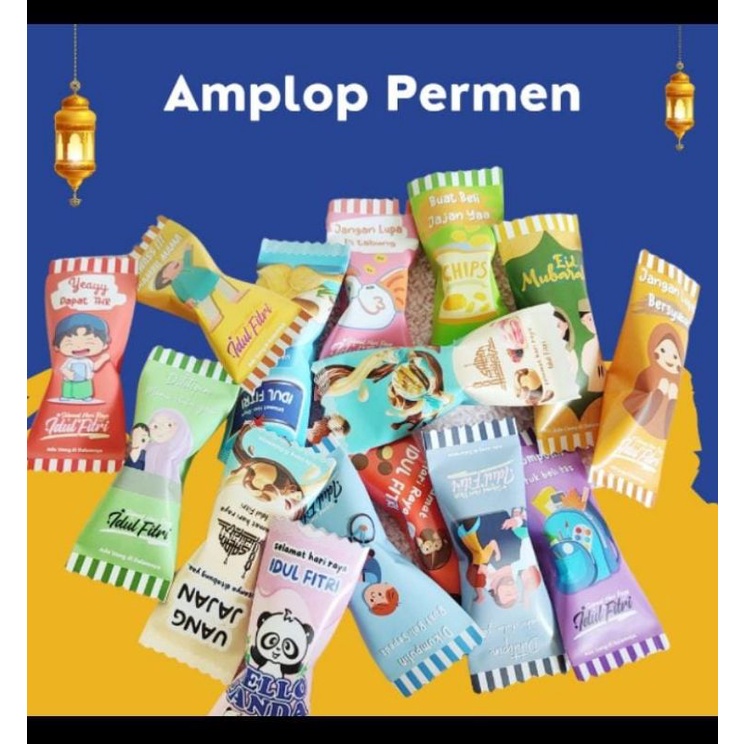 Jual Amplop Angpao Lebaran THR Bentuk Permen Viral Siap Pakai | Shopee ...