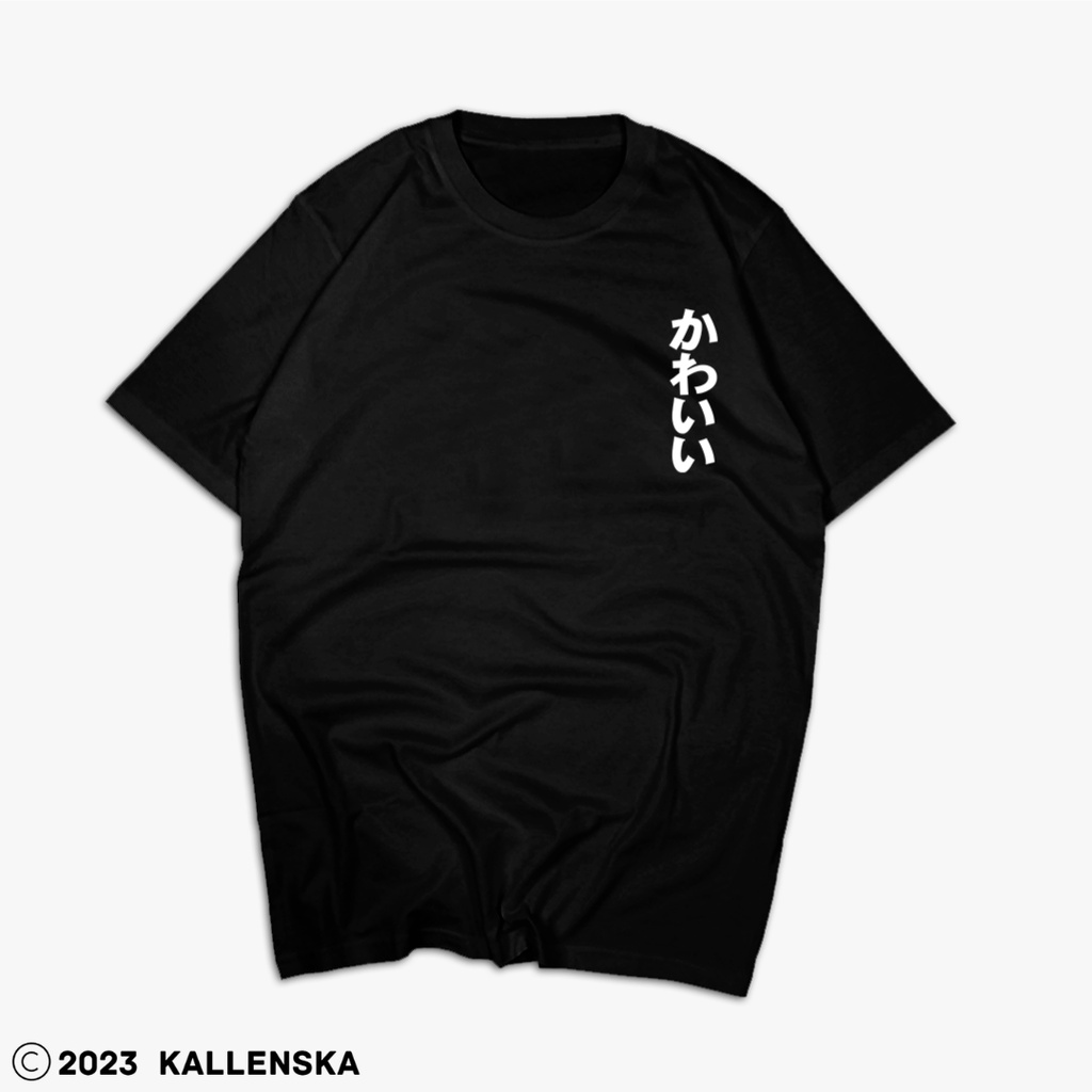 Jual KALLENSKA Tshirt Japanese Kanji/Hiragana KAWAII Shopee Indonesia
