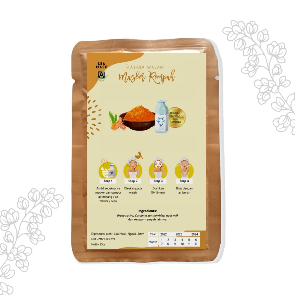 Jual Lea mask Lulur Bedda Lotong Pemutih Badan Beda Lotong Asli ...