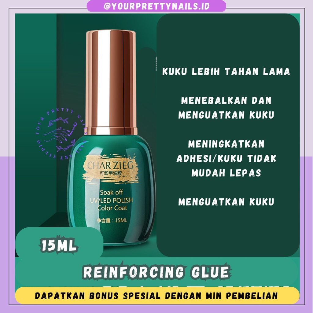 Jual CHARZIEG COAT BASE COAT TOP COAT MATTE COAT SOAK OFF 15 ML NAIL