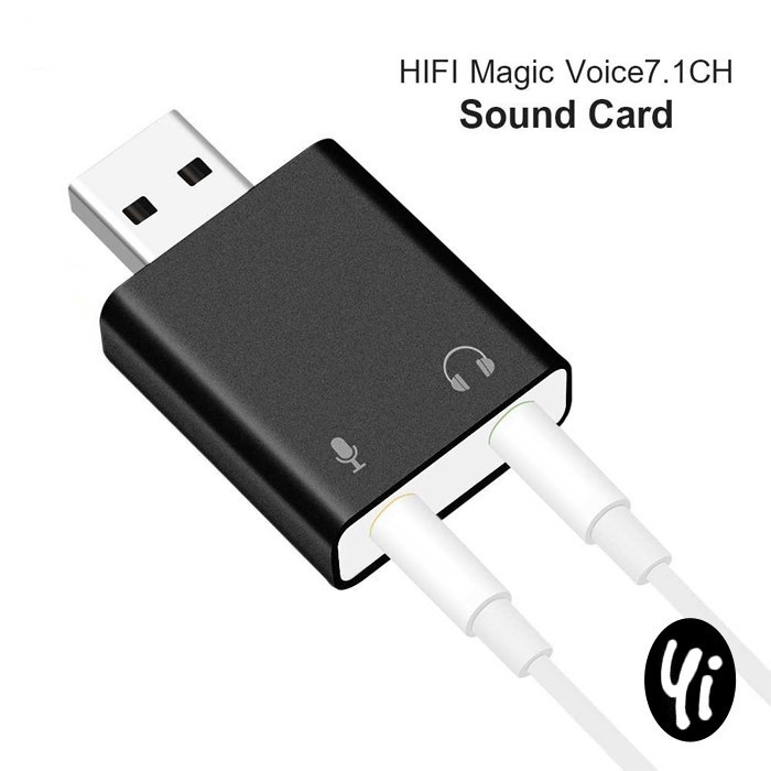 Jual [COD] Sound Card External USB 3D Audio 7.1 Port Microphone Jack ...