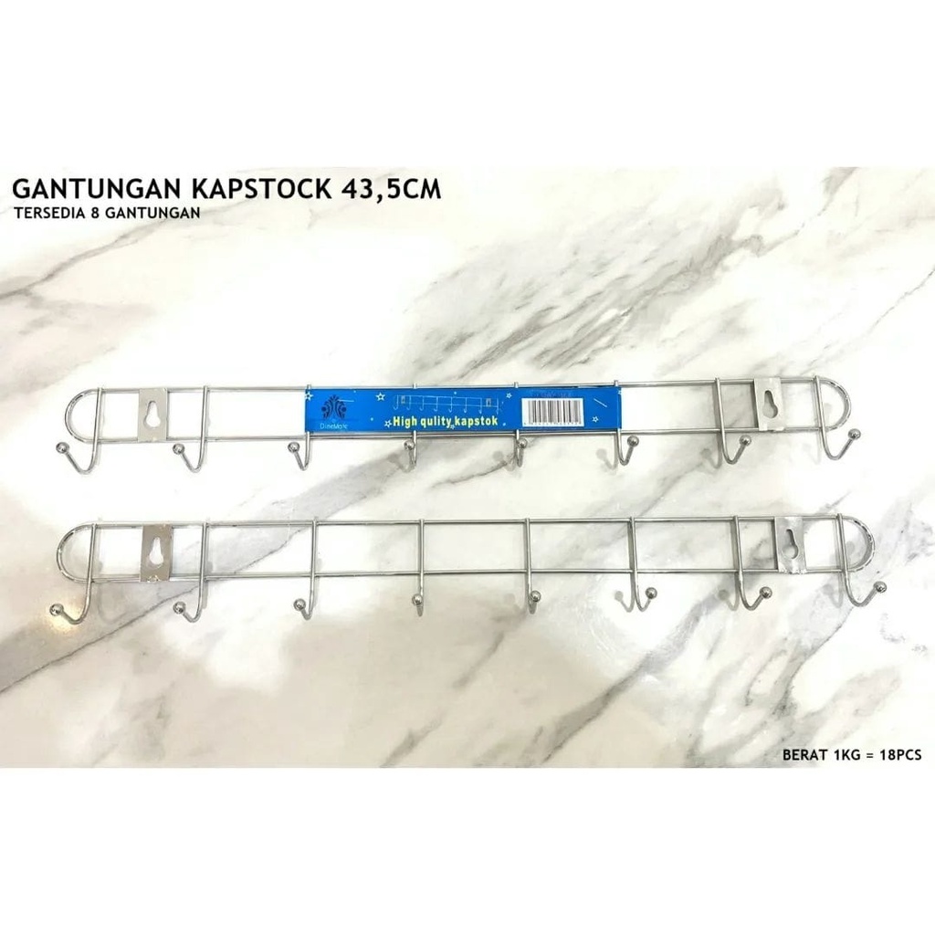 Jual Kapstok Gantungan Baju 8 Kait Stainless 8 Kait Gantungan Dinding