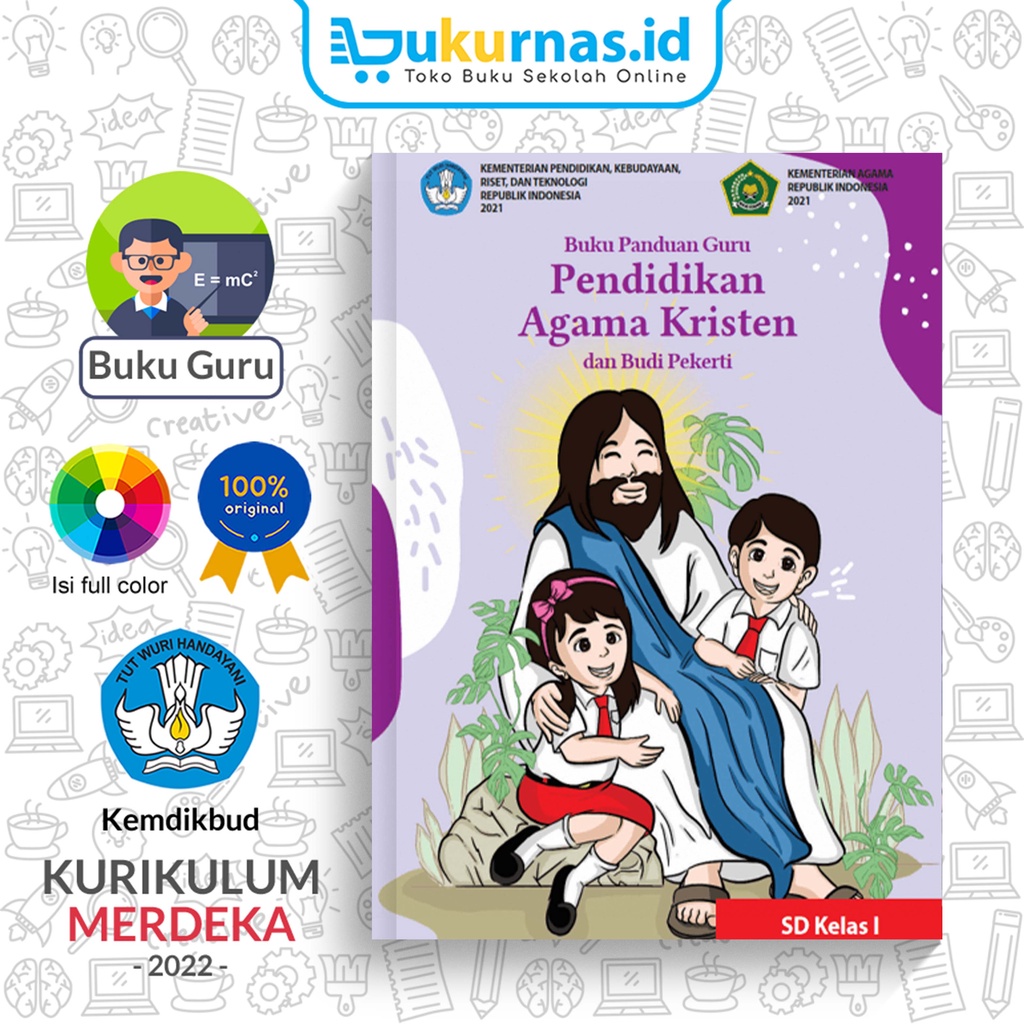 Jual Buku Panduan Guru Pendidikan Agama Kristen SD Kelas 1 K-Merdeka ...