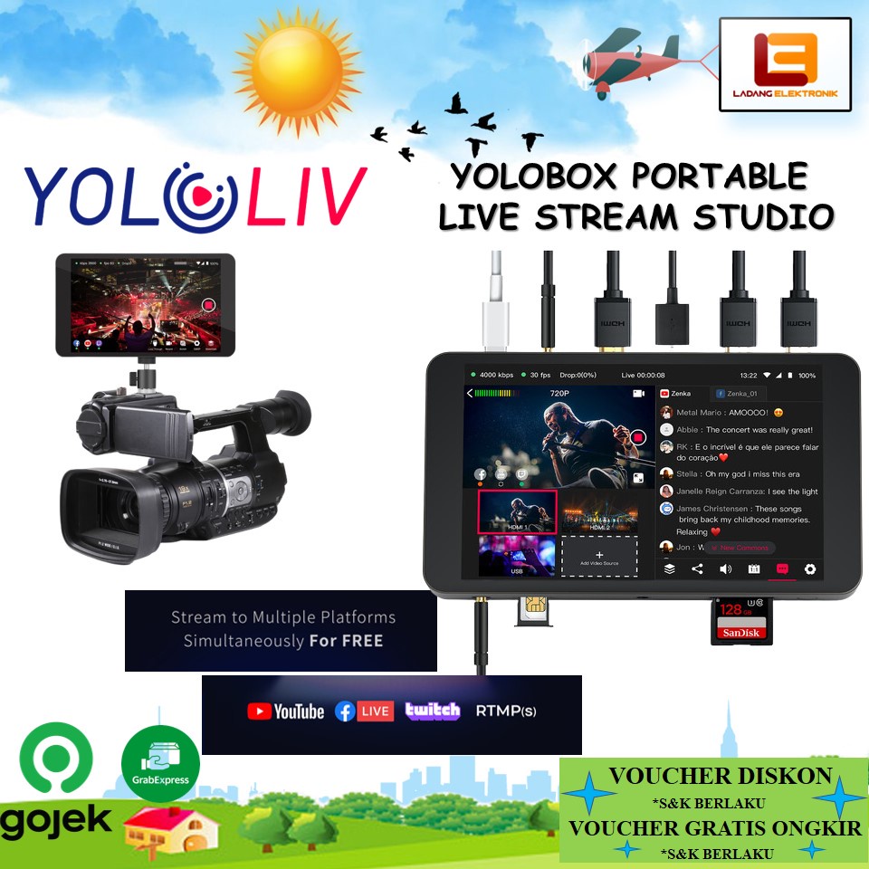 Yolo Box Mini ライブ配信オールインワン(使用1度／新品同様箱