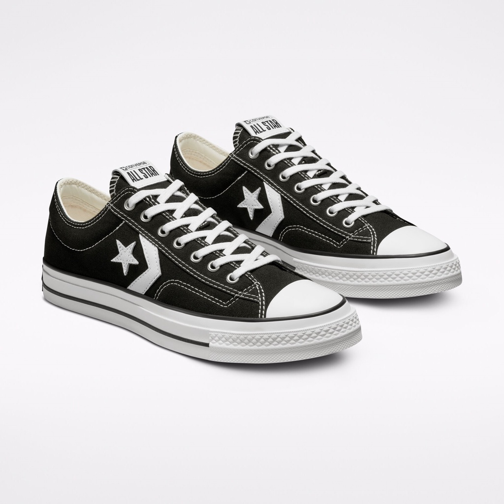 Jual Converse Star Player 76 Low Top Black Vintage White Original Shopee Indonesia