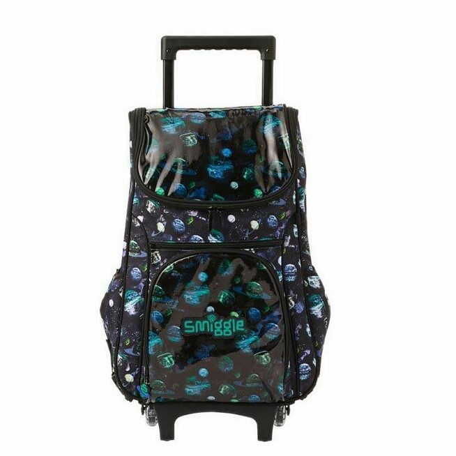 Jual Smiggle Bag Mirage Light Access Trolley Backpack - Black | Shopee ...